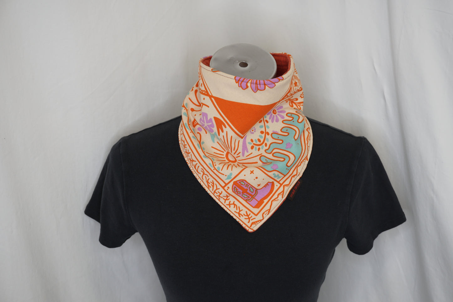 Triangle Absorbent Bandana with Snaps (many prints available!)