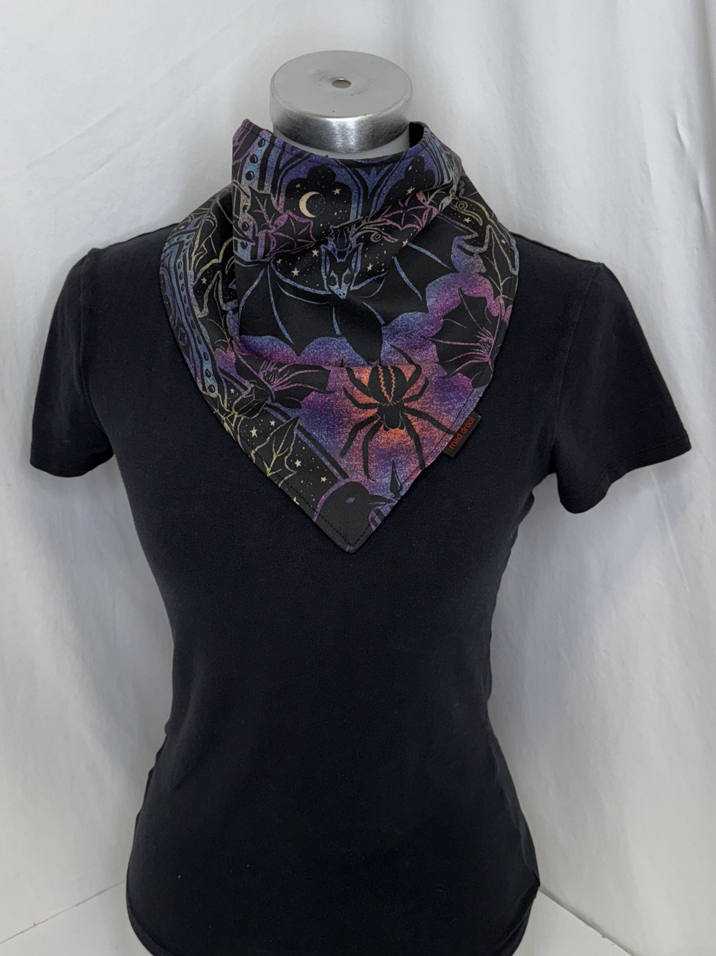 Mad Drool™ Spooky Halloween Triangle Reversible Absorbent Bandana- SALE!