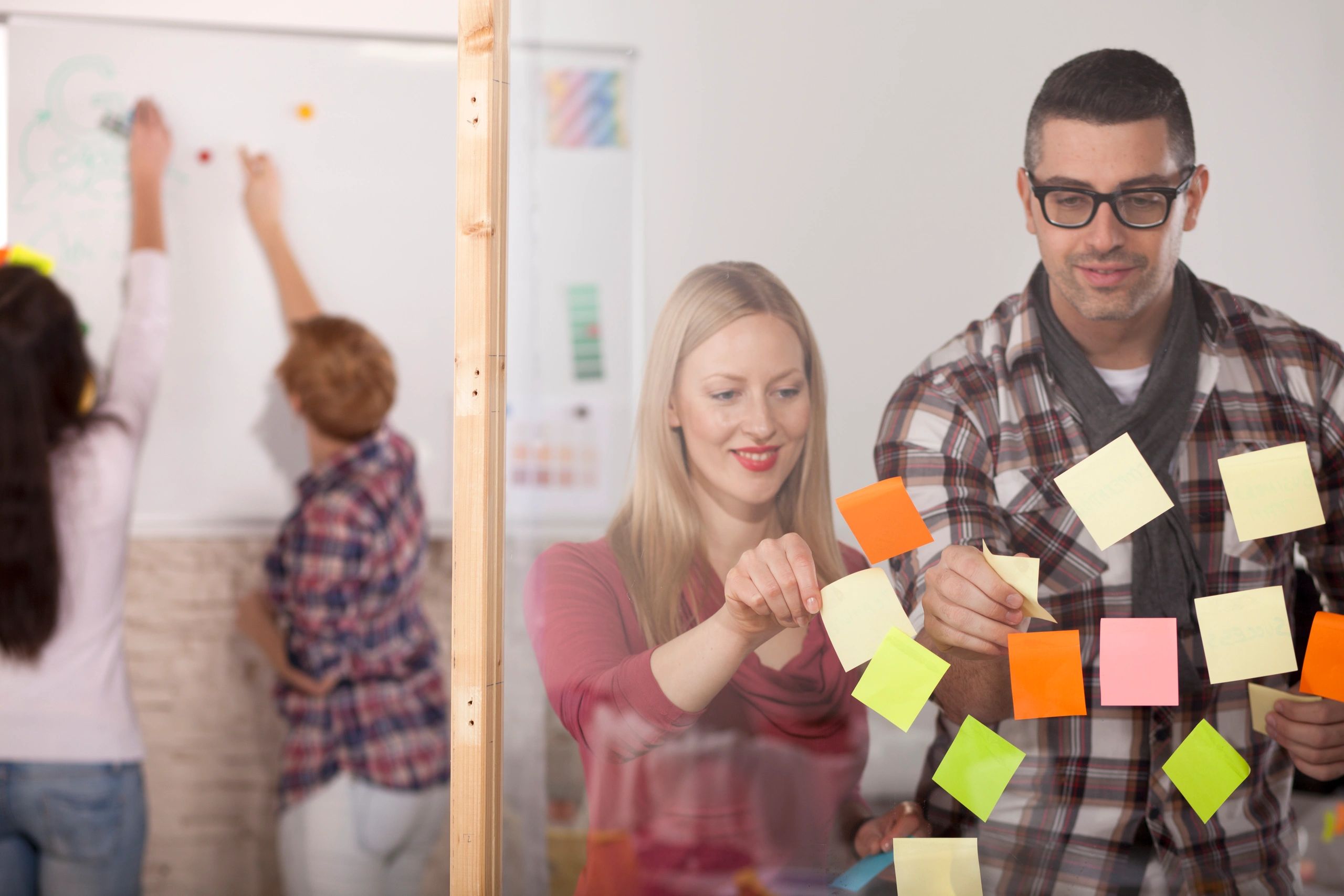 Team collaborating during a workshop session